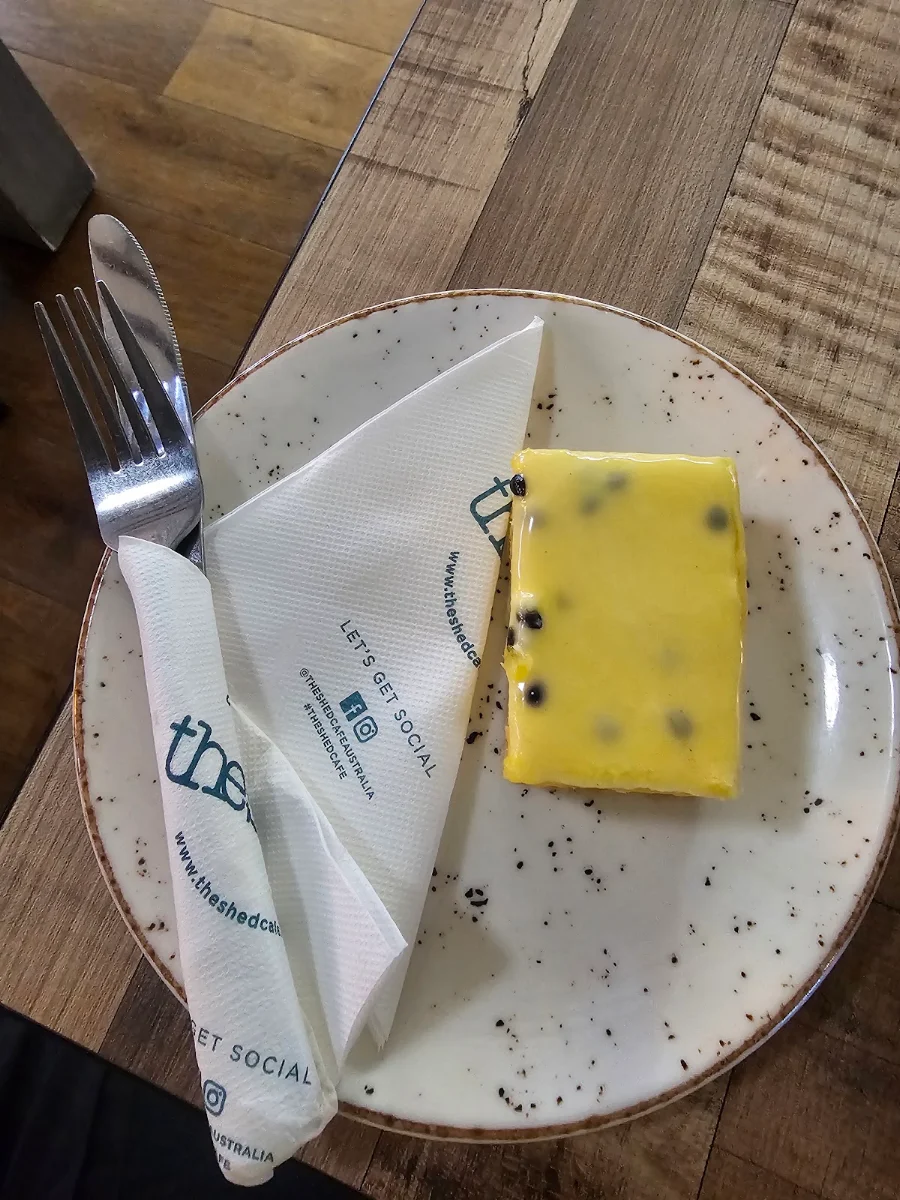 Vanilla Slice, The Shed Cafe - Tuggerah