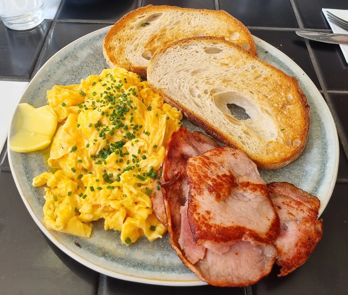 Scrambled Eggs and Toast