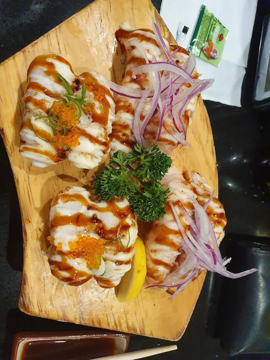 Grilled Scallops & Grilled Salmon