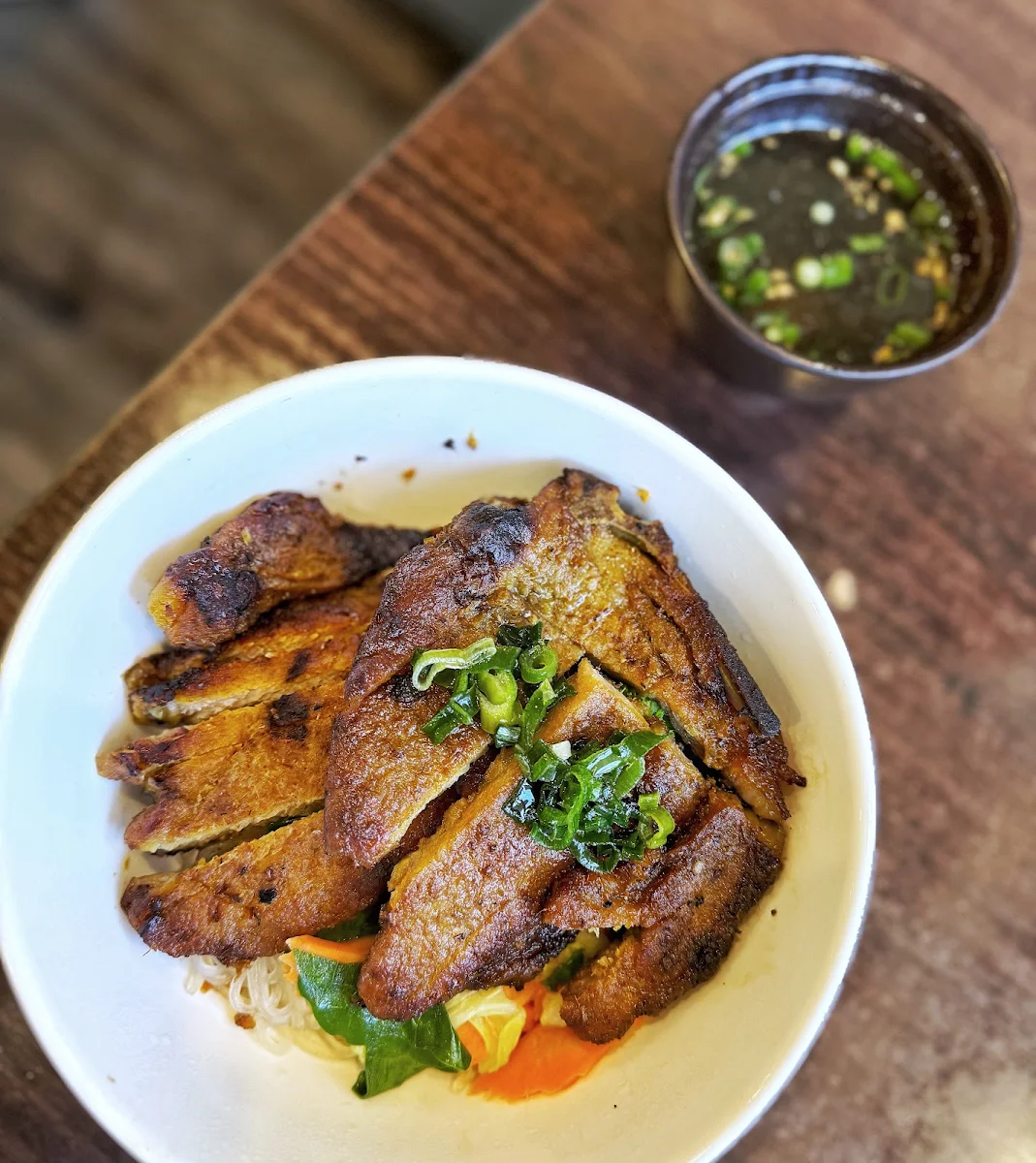 Grilled Pork with Egg Noodles