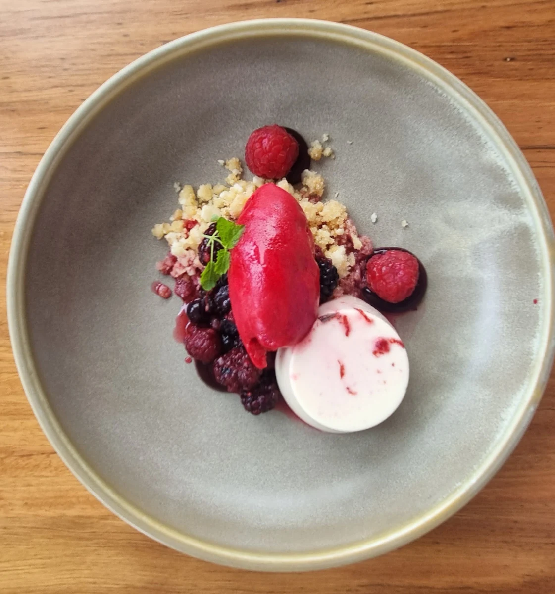 White Chocolate & Cherry Semifreddo, Latitude 30 Restaurant