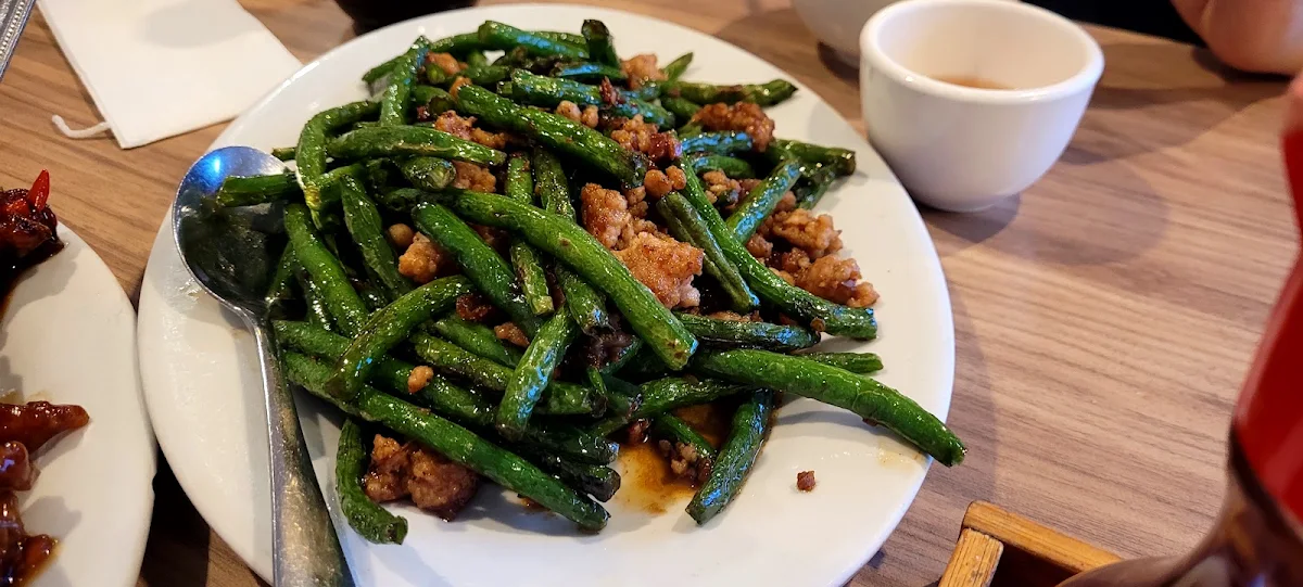 Green Beans with XO Sauce and Pork Floss