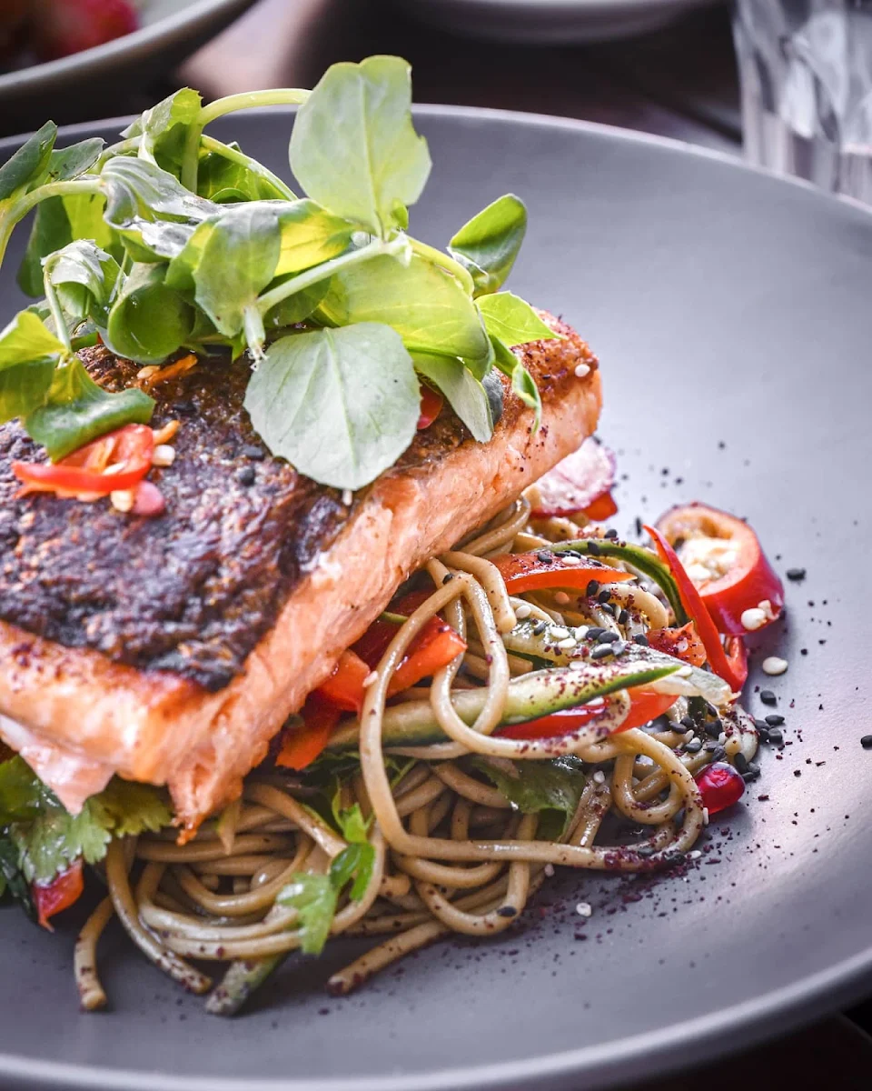 Salmon Soba Noodles