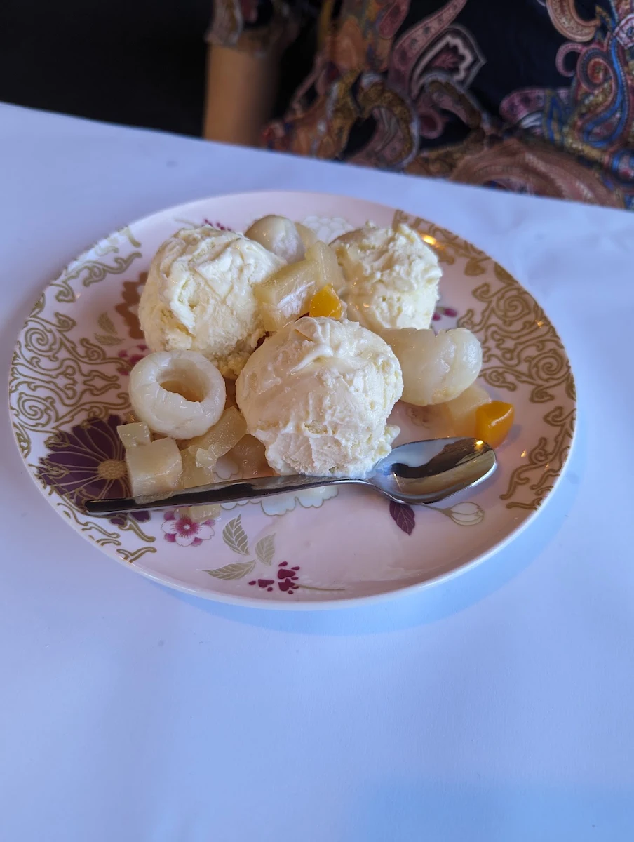 Fruit Salad and Ice Cream