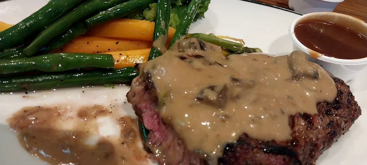 Scotch Filet Veg and Mushroom Gravy