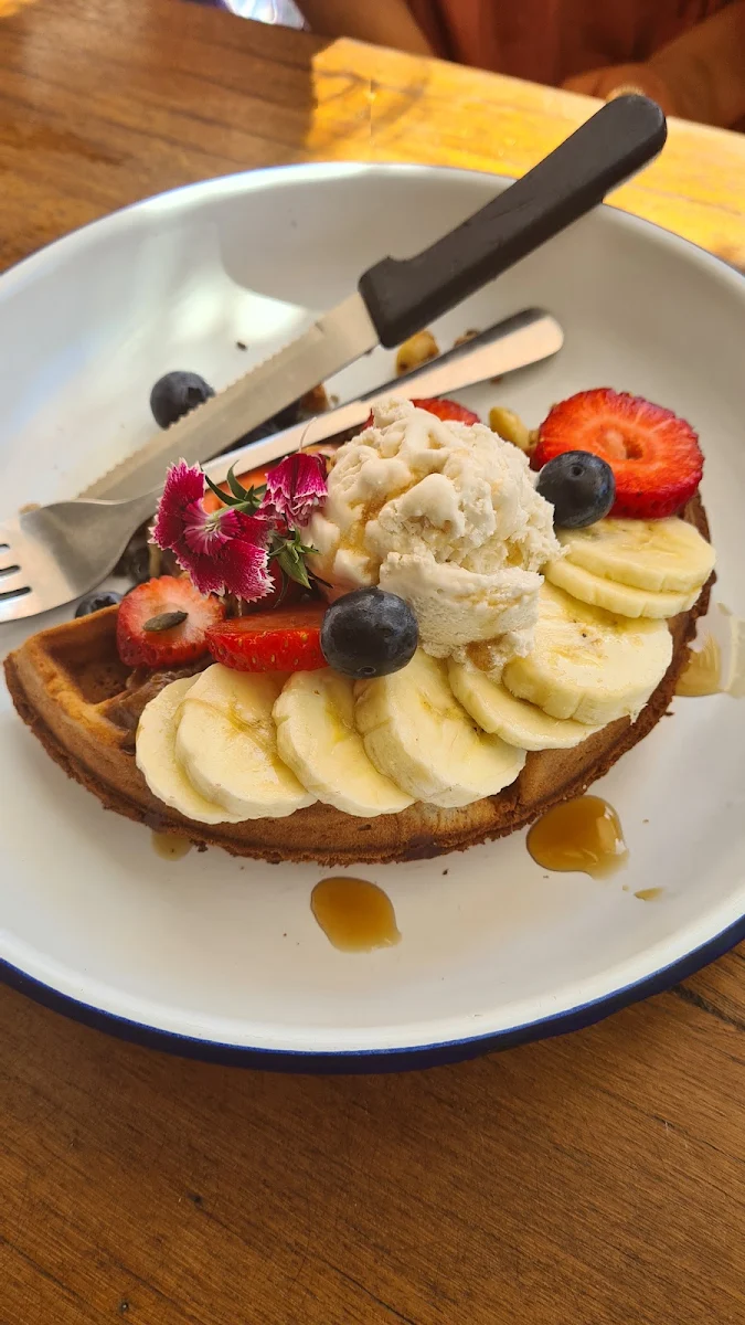 Peanut Butter and Honey on Fruit Toast