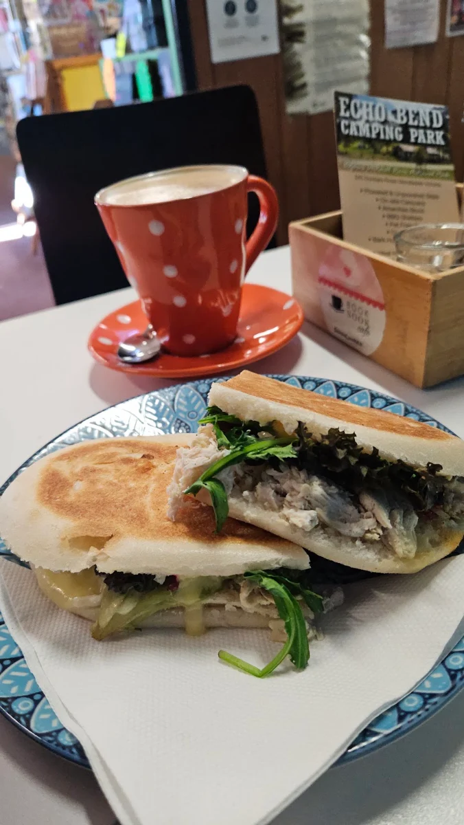 Large Flat White, Book Nook Cafe