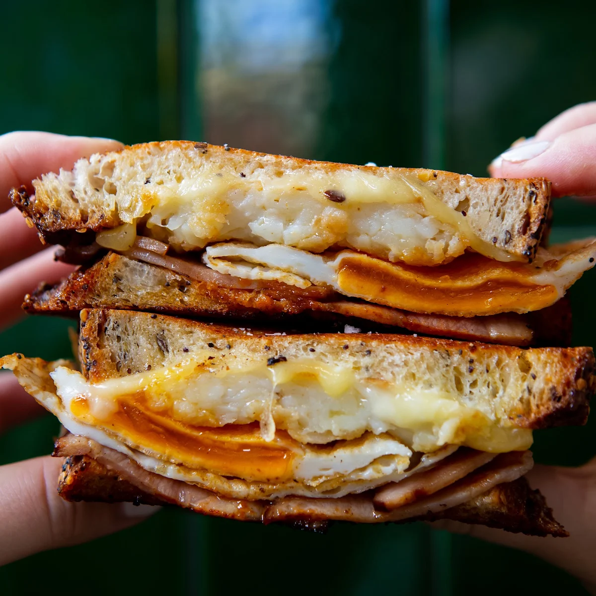 Chick 'N' Cheese Toastie, Biggs Coffee Hamilton