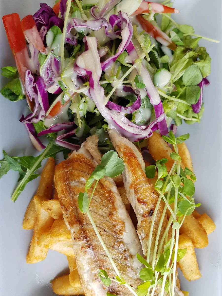 Fish and Salad, The Anchorage Café