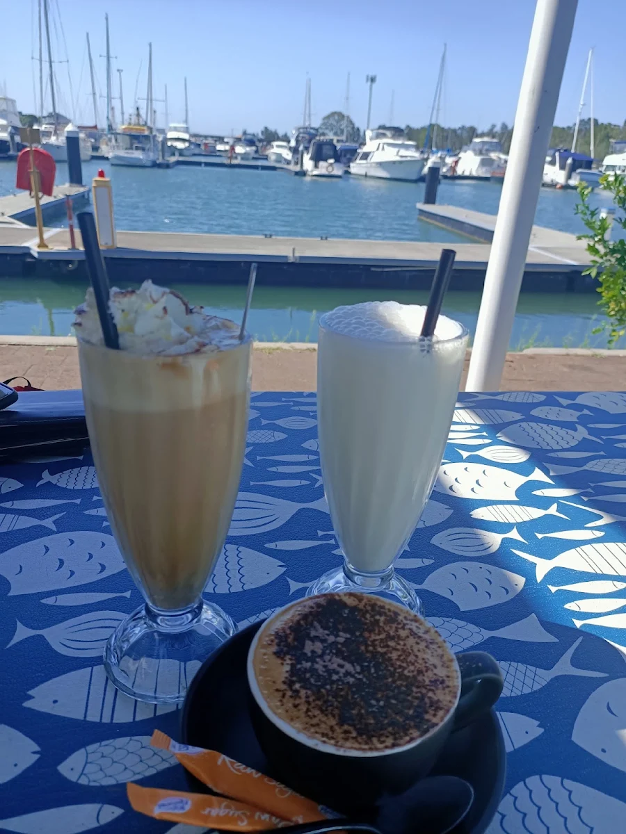 Iced Coffee and Vanilla Milkshake, The Anchorage Café