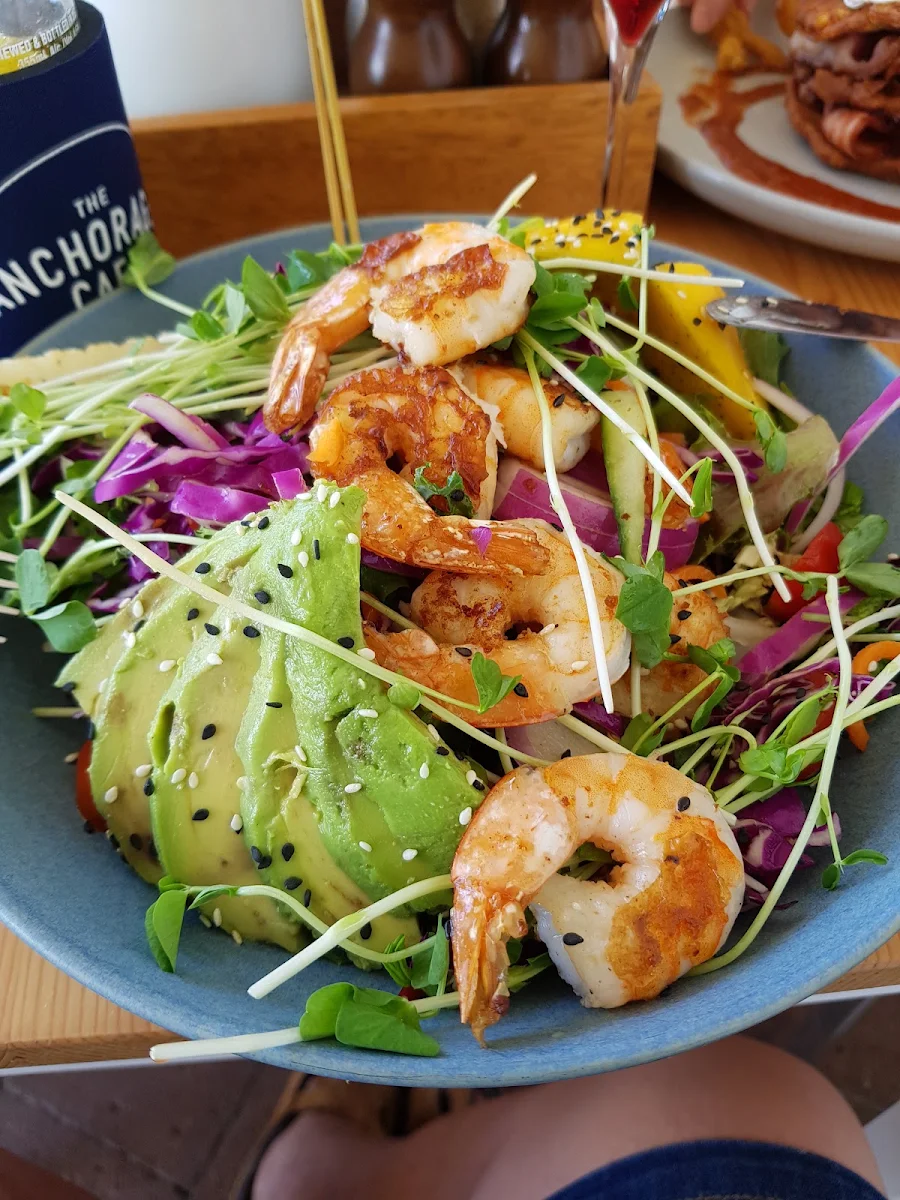 Mango & Grilled Prawns, The Anchorage Café