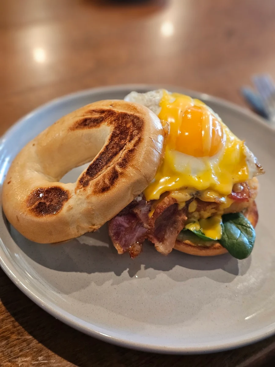 Loaded Brekkie Bagel, New Ritual Cafe