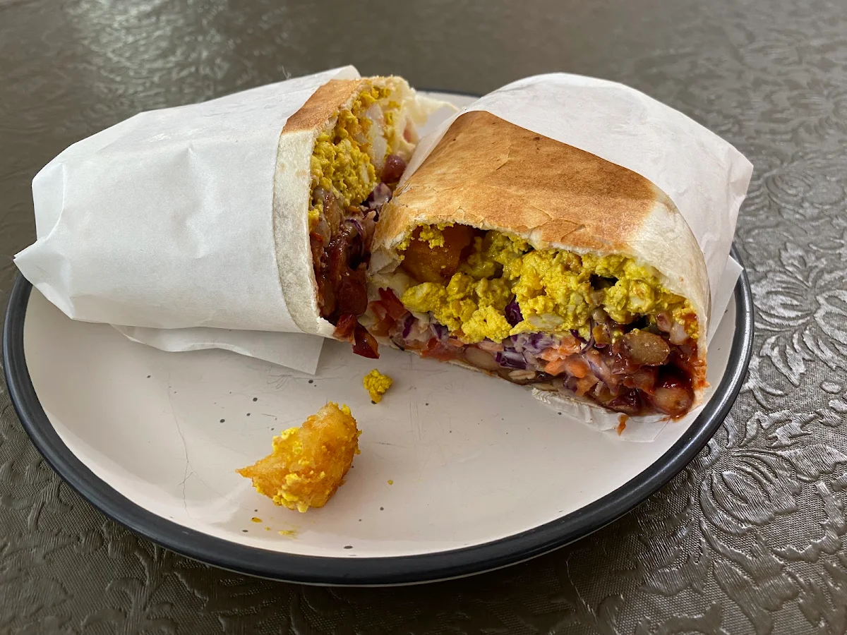 Scrambled Tofu Burrito