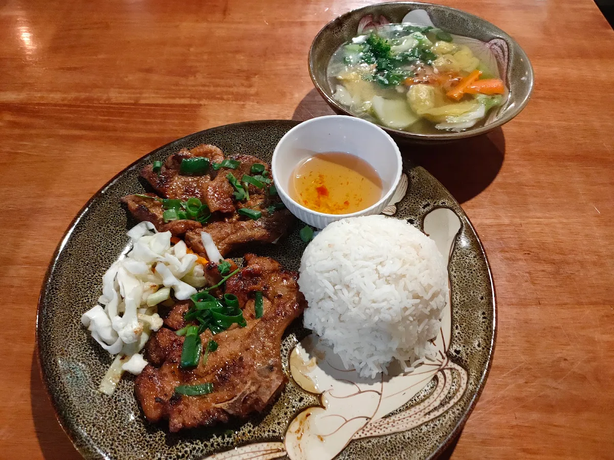Grilled Pork with Steamed Rice, Pho Viet Shepparton