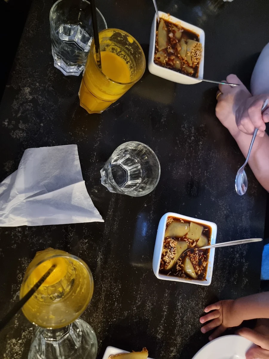 Laphing and Orange Juice