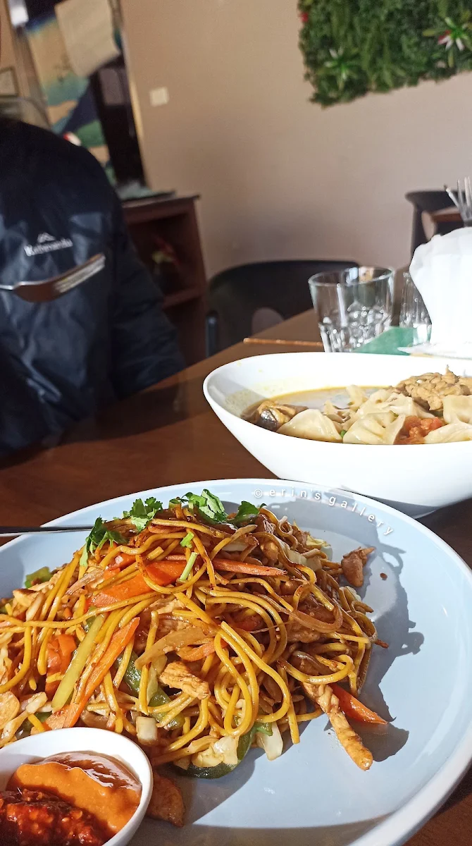 Chicken Momo in Goat Soup