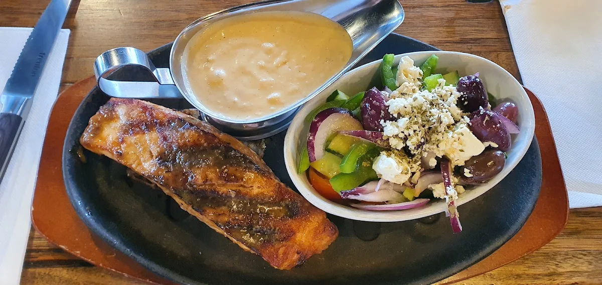 Grilled Salmon, Squires Loft Cheltenham