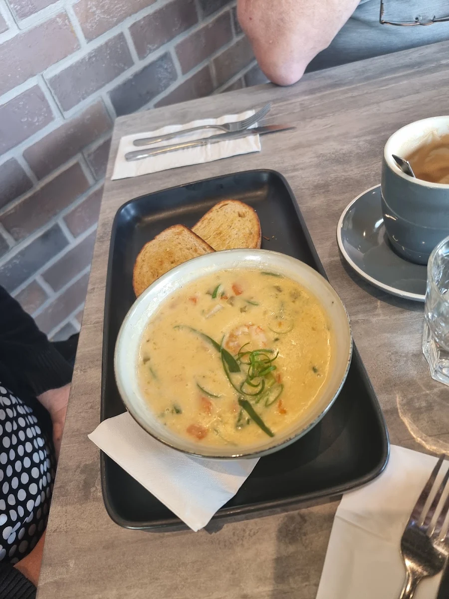 Prawn Chowder, Coffee Guru Brookwater