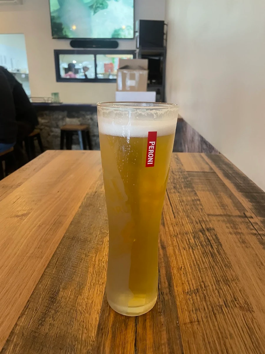 Peroni Beer, Quo-Vadis Restaurant & Pizza Parlour