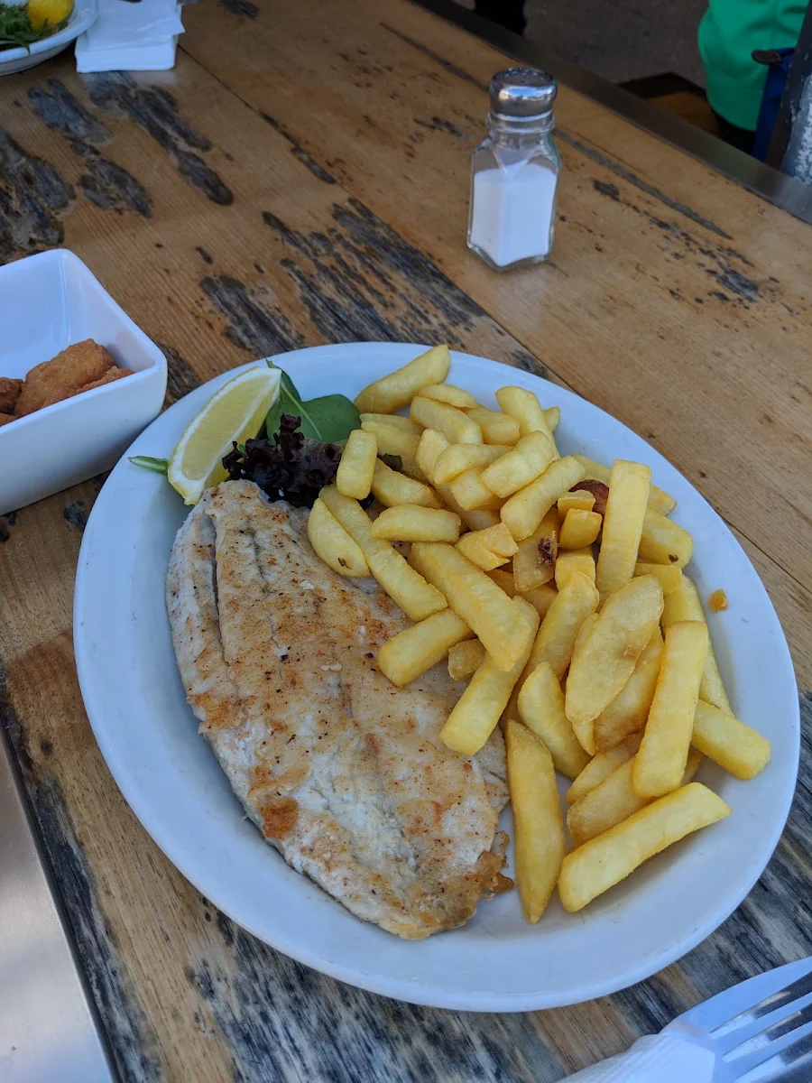 Fish and Chips Flake & Steak Burger