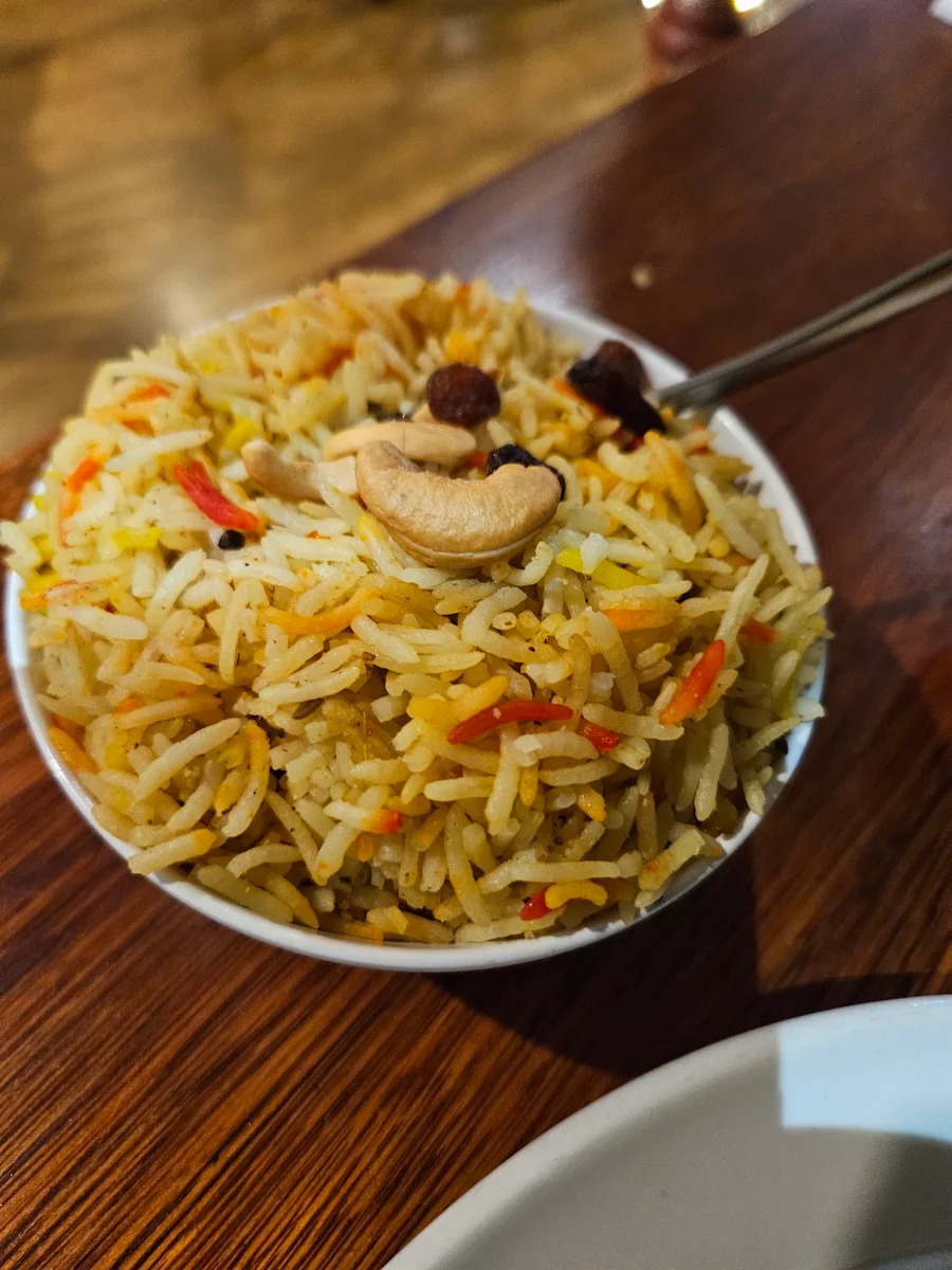 Vegetable Biryani, Sitar Indian Restaurant