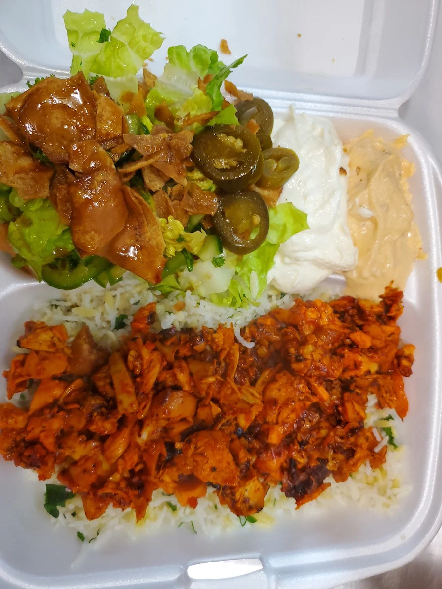 Open Plate Chicken Souvlaki