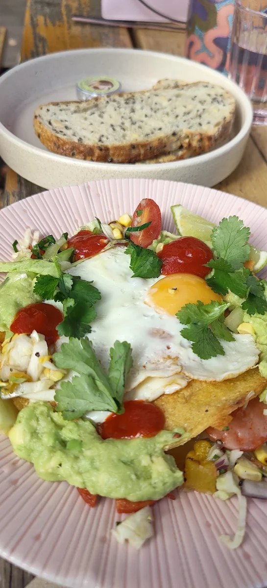 Potato Wedges Poached Egg Avocado