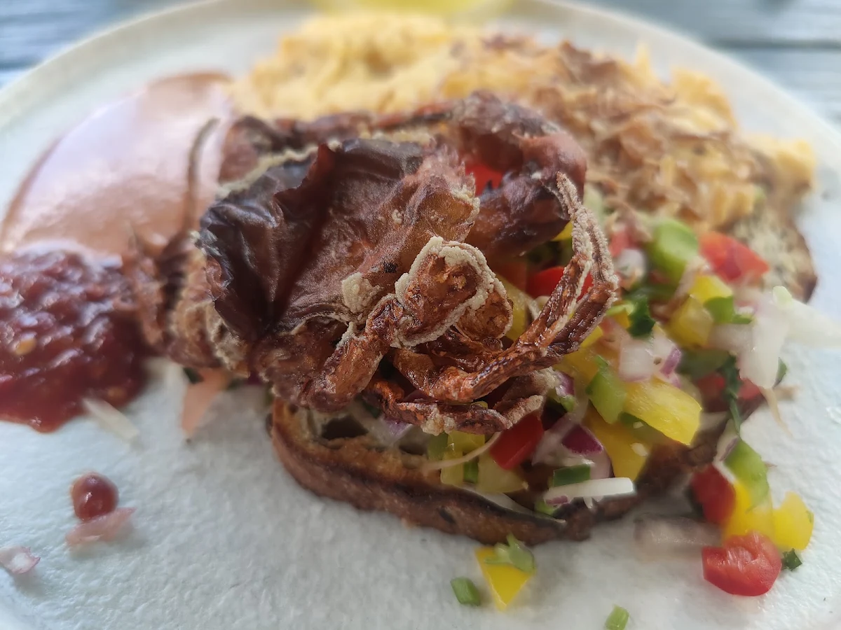 Soft Shell Crab and Chilli Eggs
