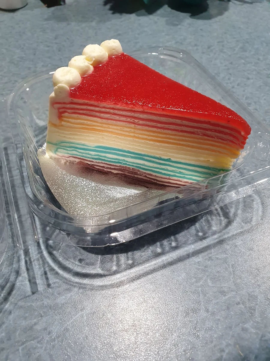 Rainbow Crepe Cake, Christies Thai Cuisine