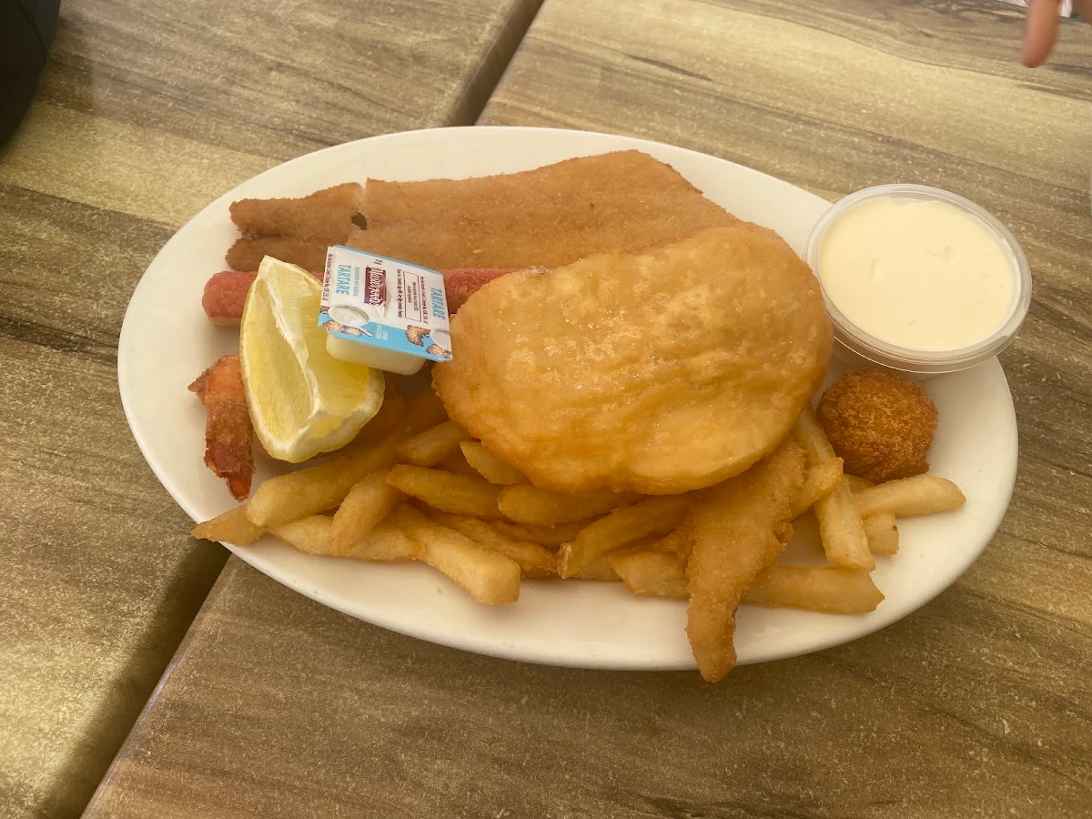 Beer Battered Flathead, Pelican's Nest Cafe