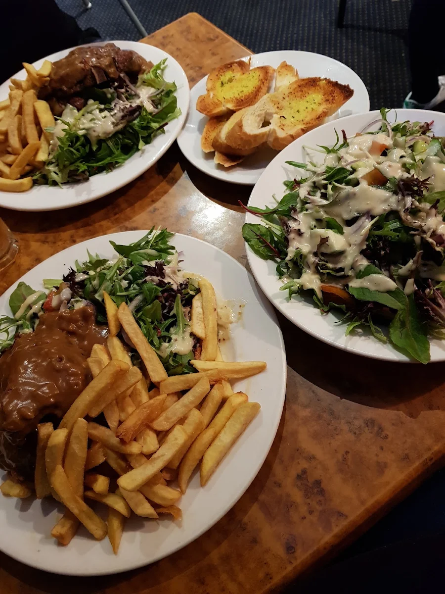 Pork Chops Chips & Salad