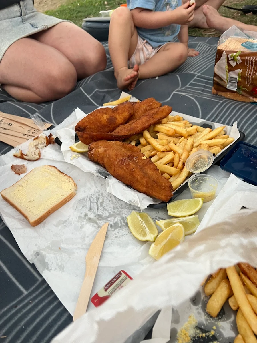 4 X Battered Flathead, Doug's Seafood Cafe