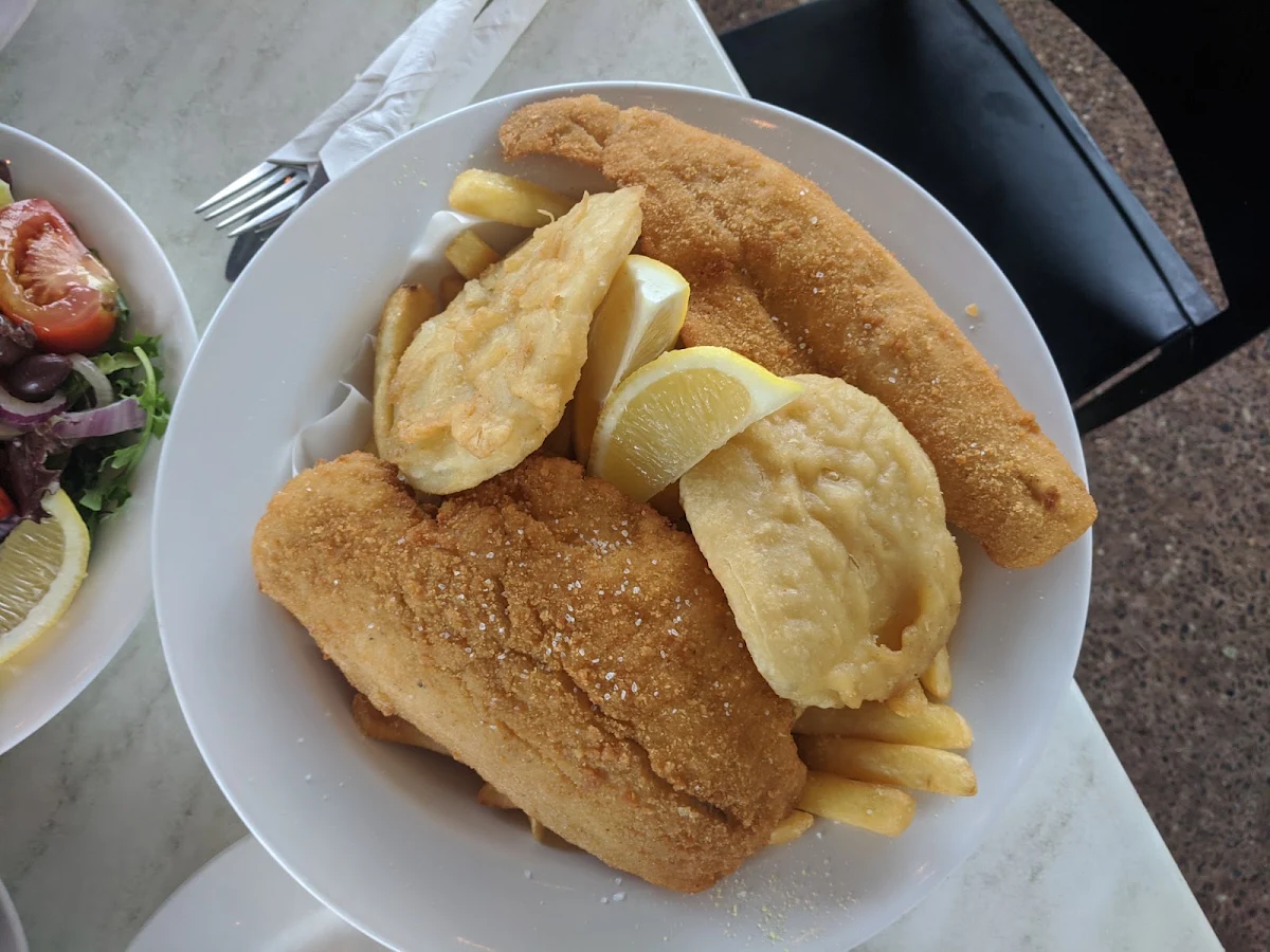 Cod Salad and Chips, Doug's Seafood Cafe