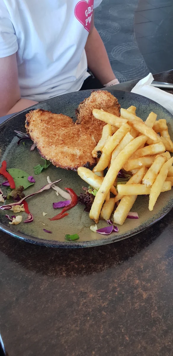 Schnitzel and Chips and Salsa