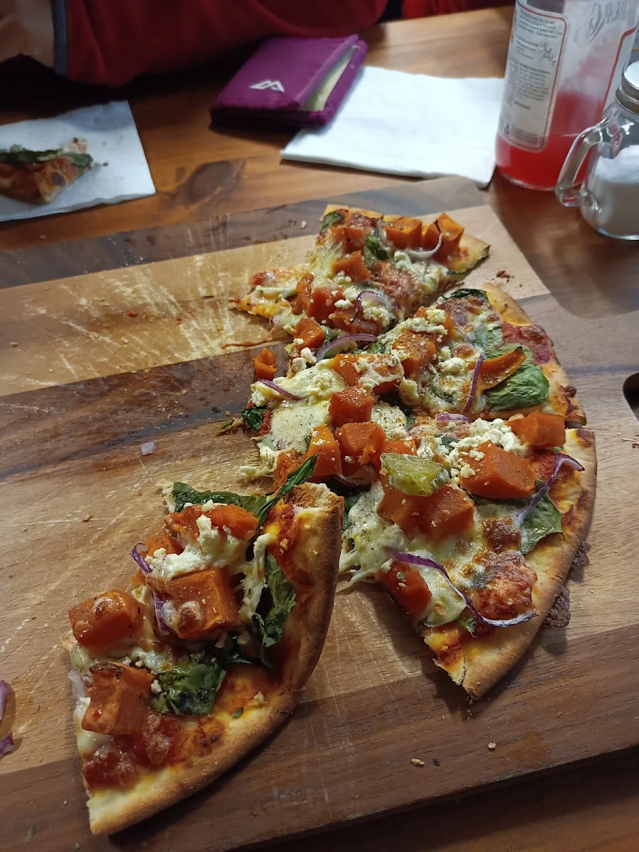Pumpkin Pizza, Swiss & Chips