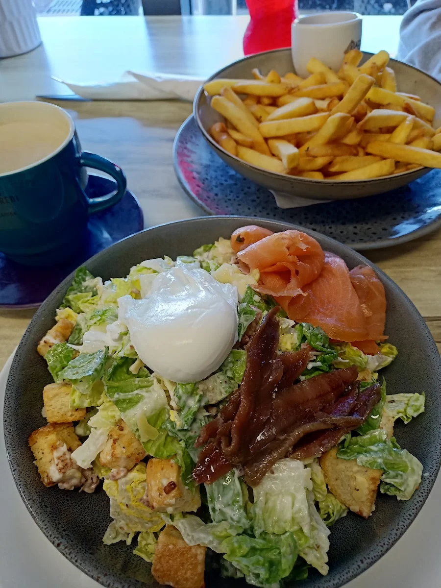 Caesar Salad with Smoked Salmon