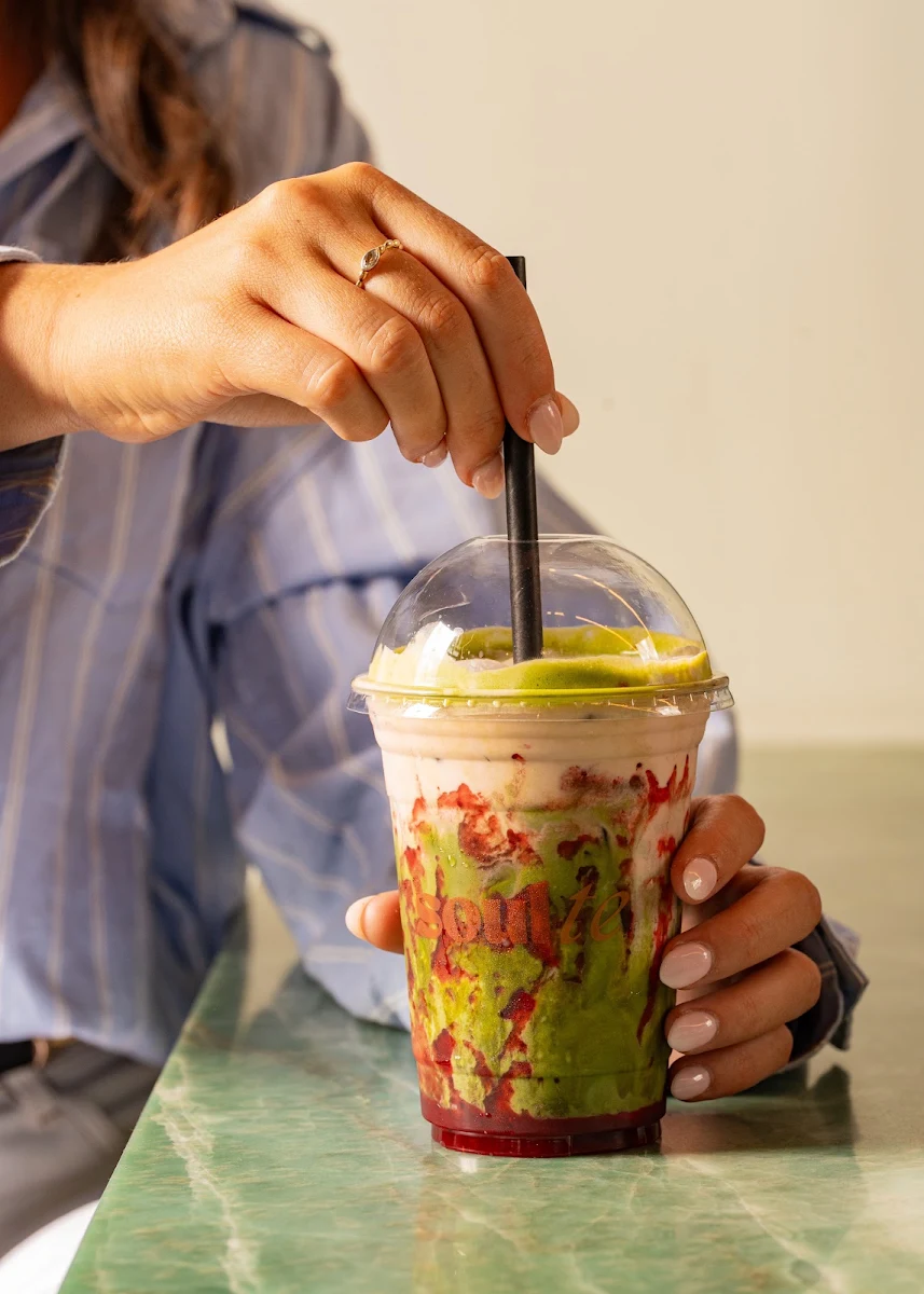 Iced Strawberry Matcha