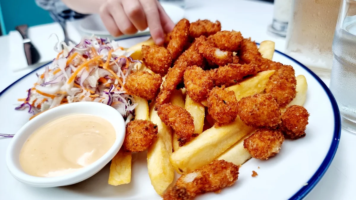 Popcorn Prawn & Chips, Fourth Fish Cafe & Restaurant