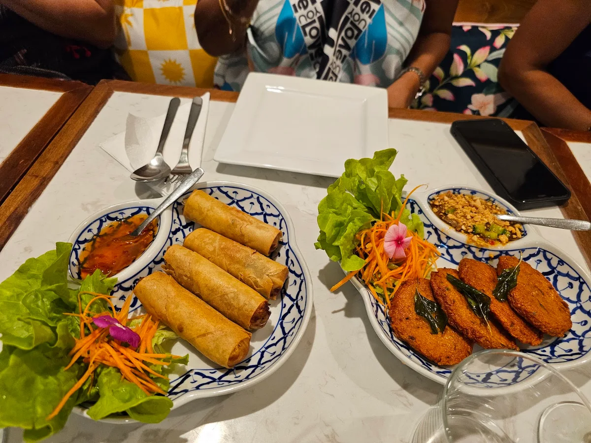 Fish Cake and Spring Rolls