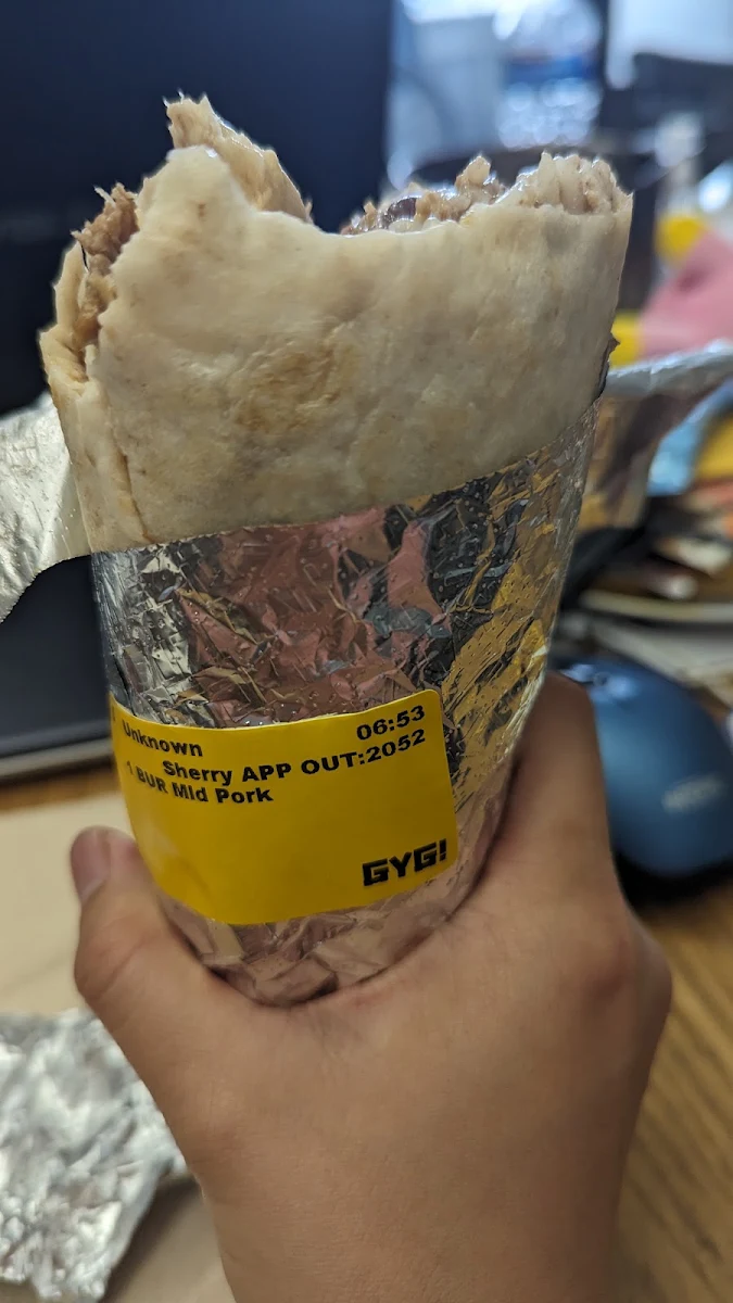 Pork Burrito, Guzman y Gomez - 567 Collins