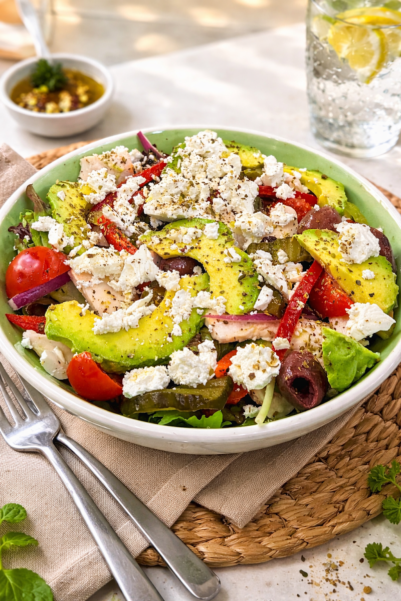 Greek Salad with Feta Cheese