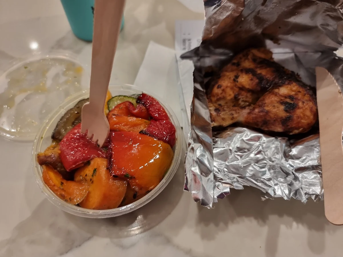 Roast Veg and BBQ Chicken