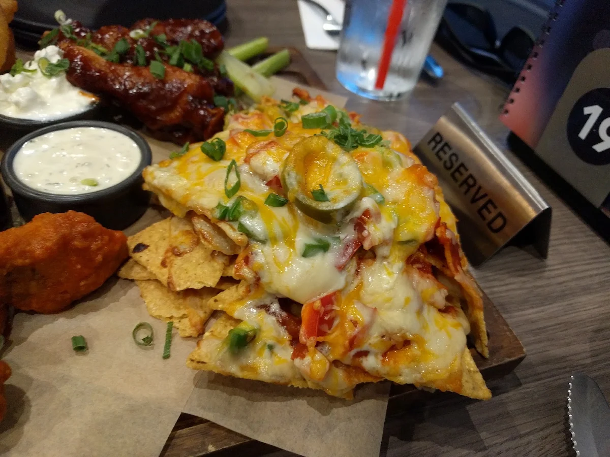 Buffalo Chicken Nachos, The Sporting Globe Bar & Grill Ballarat