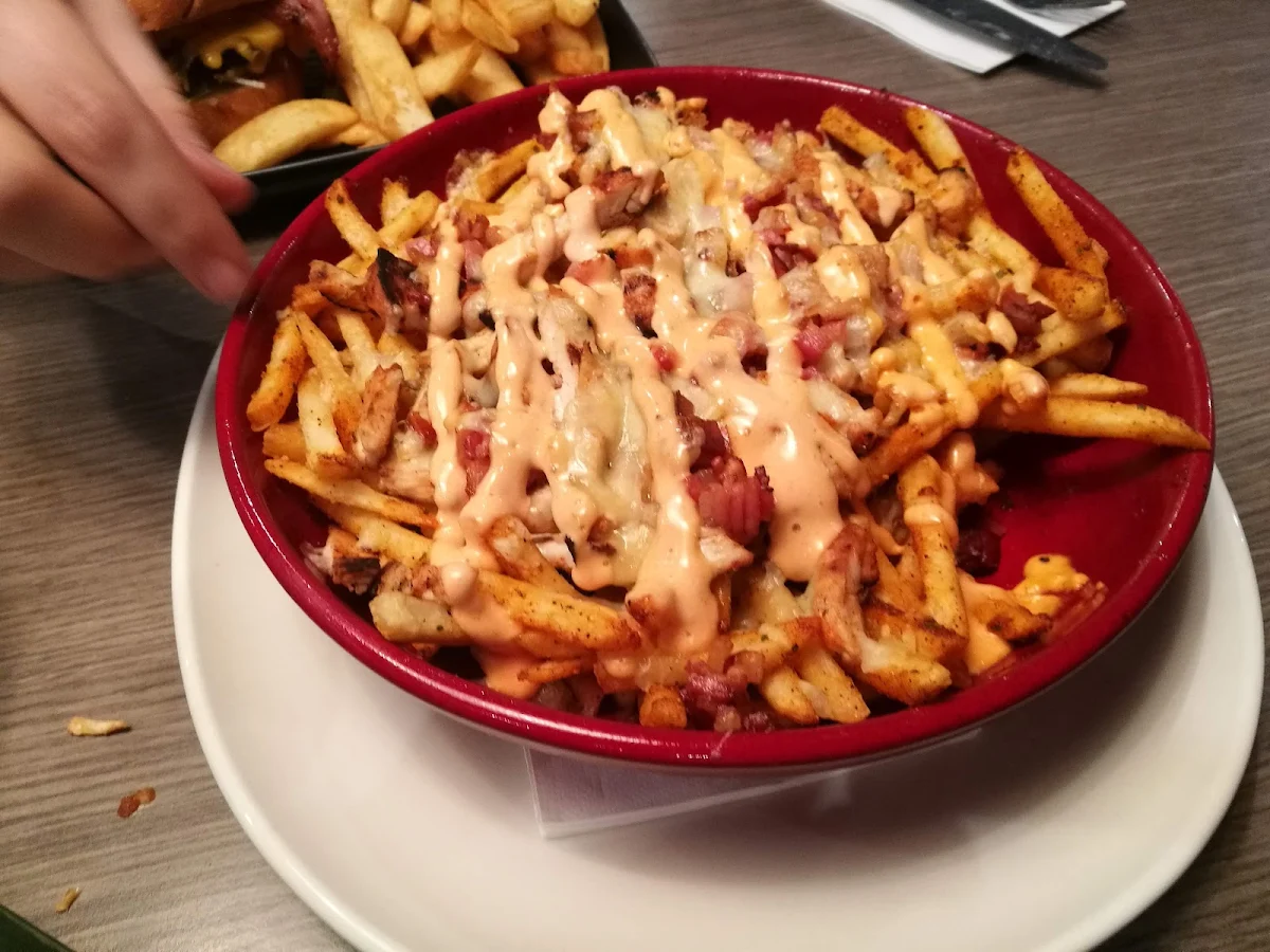 Cheeseburger Loaded Fries, The Sporting Globe Bar & Grill Ballarat