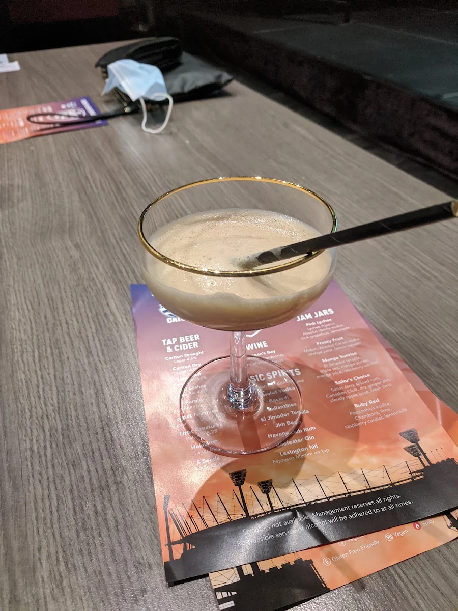 Espresso Martini on Tap, The Sporting Globe Bar & Grill Ballarat