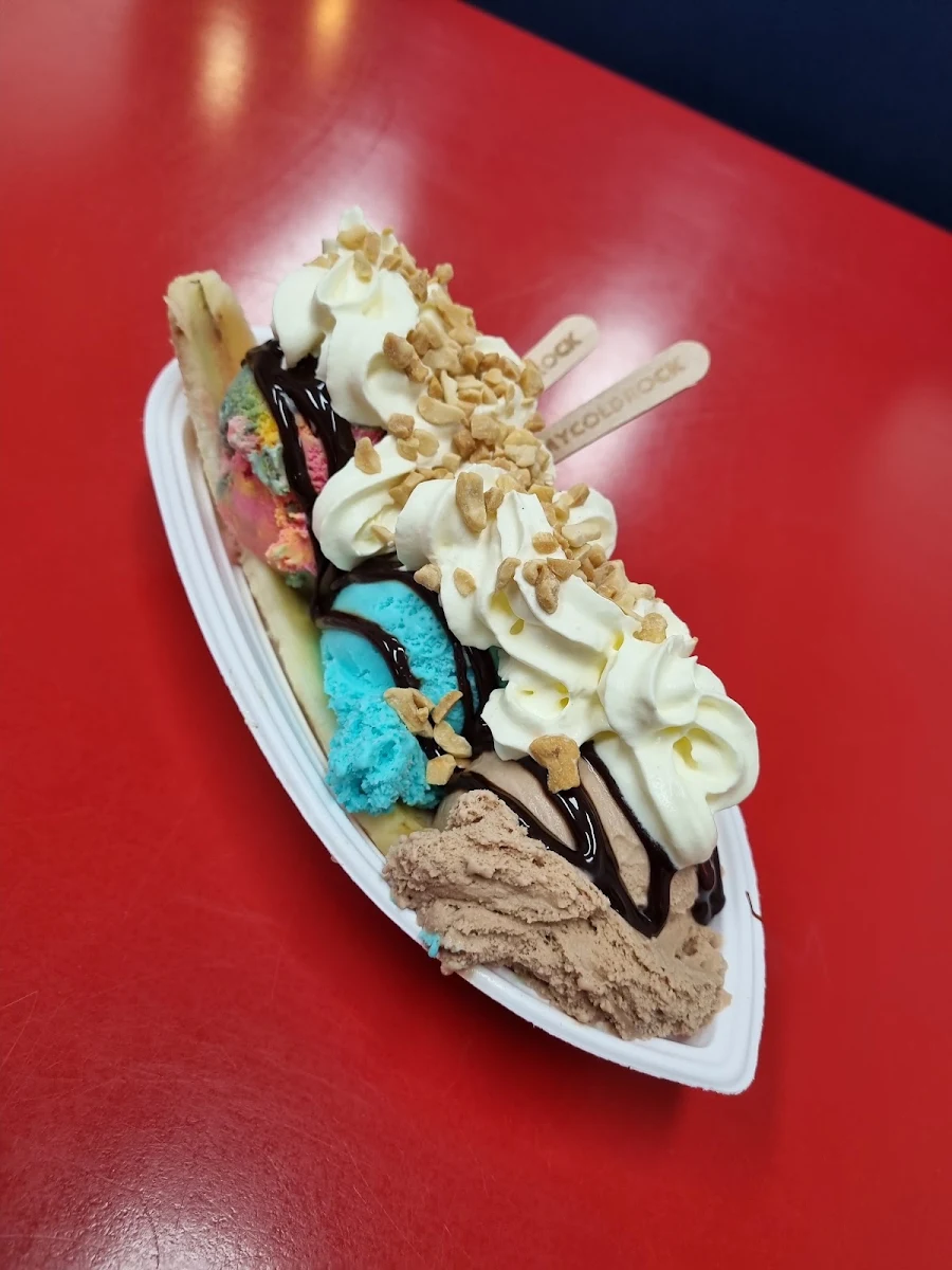 Banana Split, Cold Rock Ice Creamery Wollongong