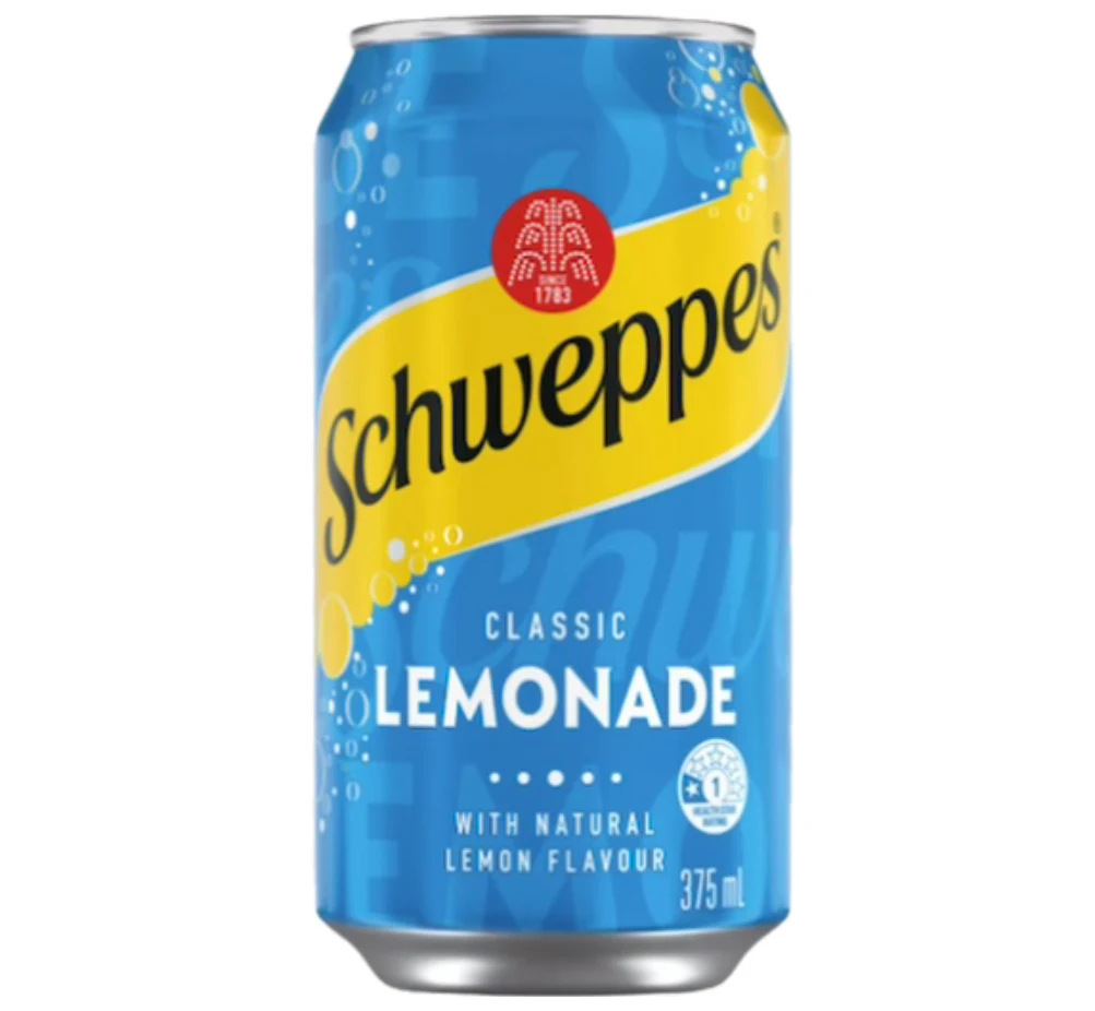 Schweppes Lemonade, munja pizza