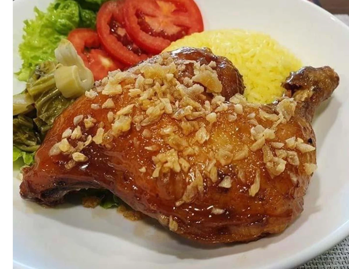 Grilled Chicken with BBQ Sauce Rice