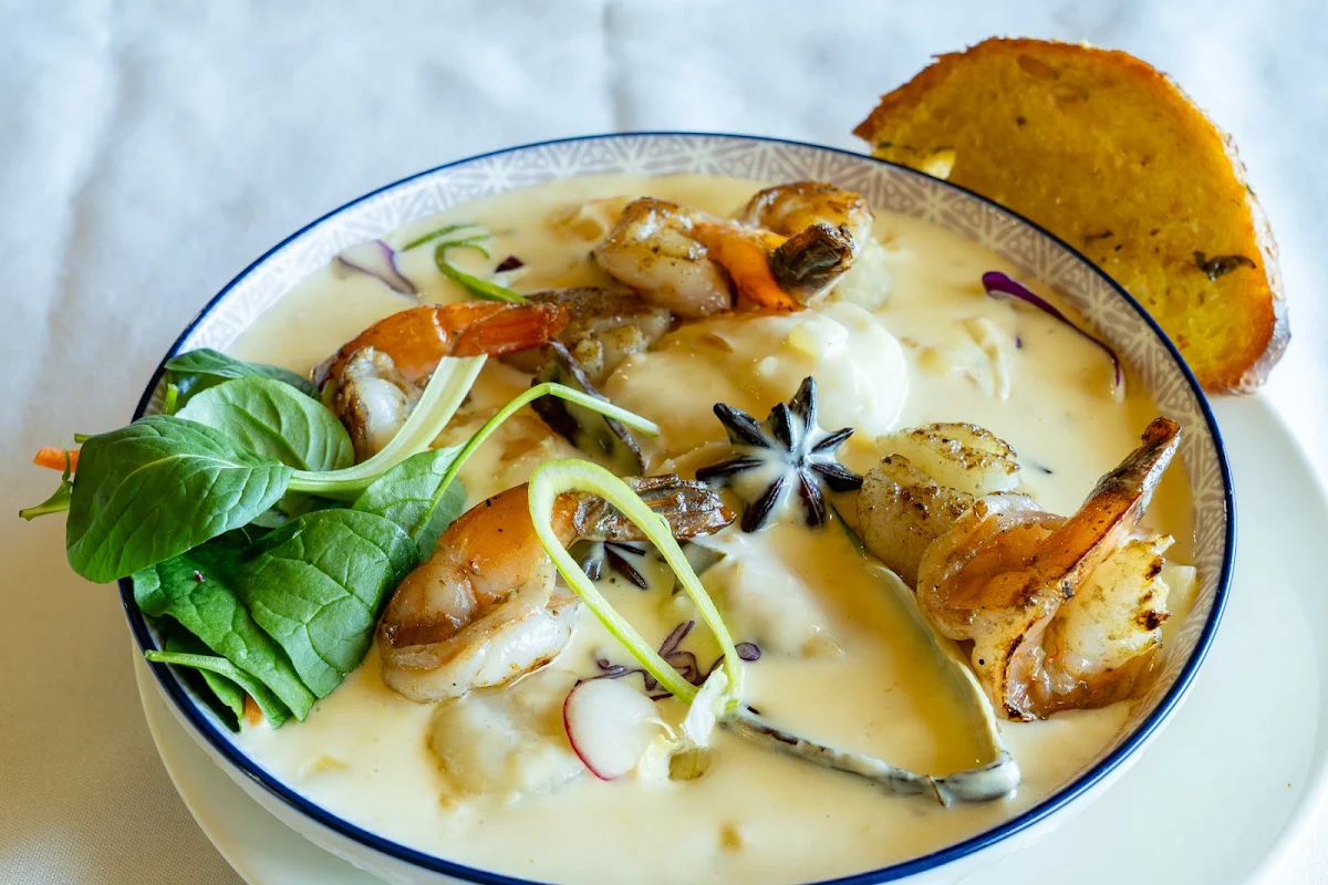 Sails Seafood Chowder, Sails Restaurant