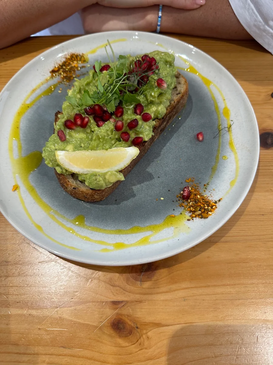 Vegan Smashed Avo on Sourdough
